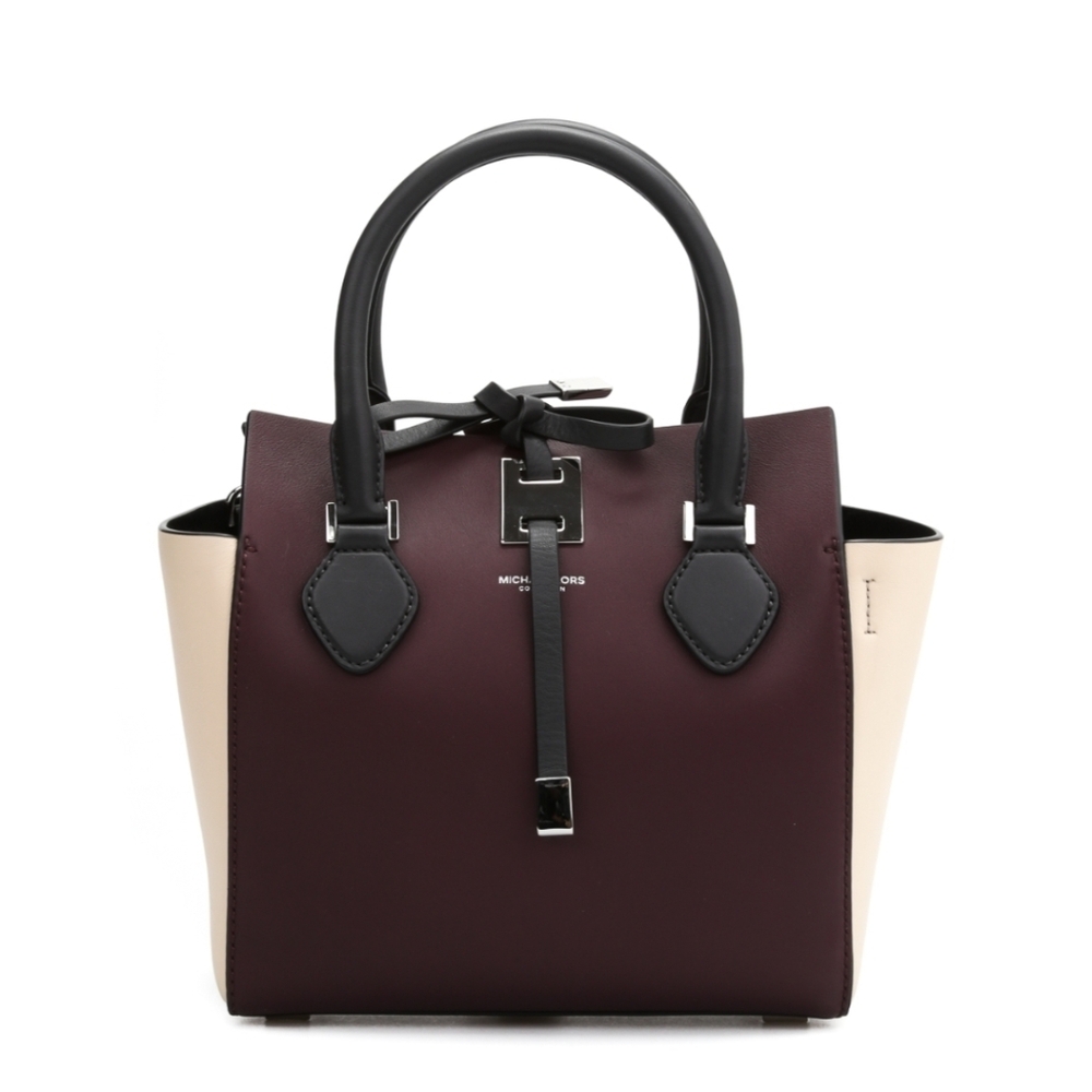Michael Kors Burgundy and Black Women's Bag